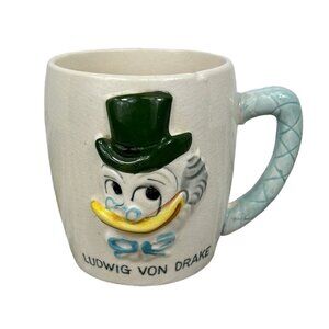 Vintage Ludwig Von Drake Donald Duck 1961 Ceramic Mug Walt Disney made in Japan